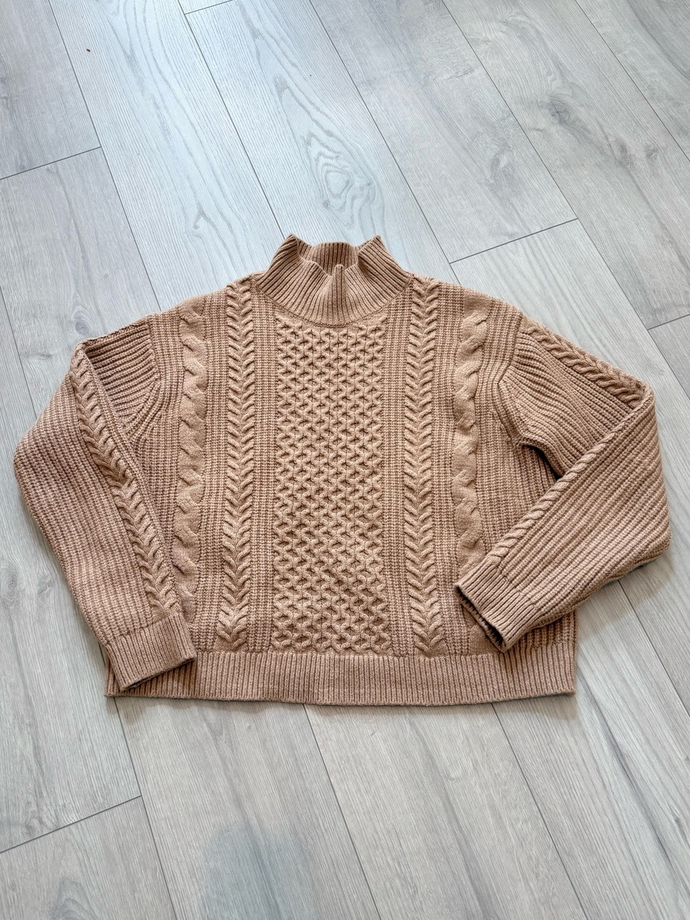 Banana Republic Cable Knit Mock Neck Sweater
